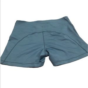 Athleta Ultimate 5” Shorts Women’s 3X Plus Blue Stretch Workout Athletic EUC.